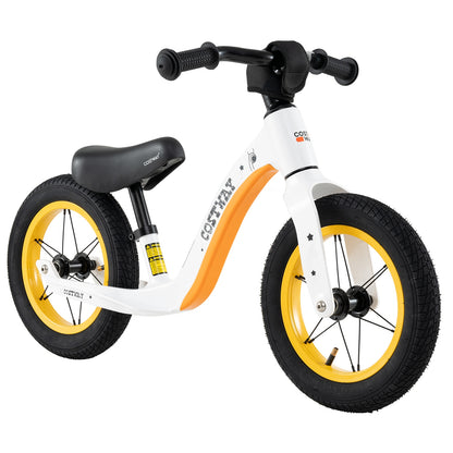 12-Inch Balance Bike, Adjustable Seat, Rotatable Handlebar, White Balance Bikes White at Gallery Canada