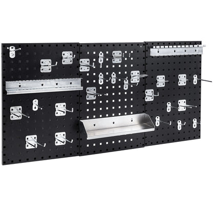 Wall Mounted Pegboard Kit, 3 Pegboards, Garage Workshop, Black Garages Black at Gallery Canada