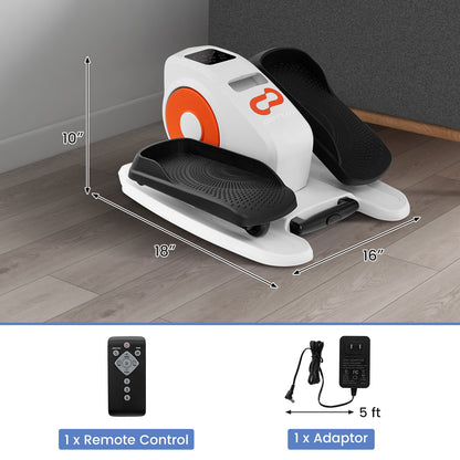 Under Desk Elliptical Machine with Display Monitor for Home Office, White Elliptical Trainers at Gallery Canada