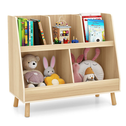 5-Cube Kids Bookshelf Toy Organizer, Oak Bookcases at Gallery Canada