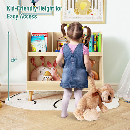 5-Cube Kids Bookshelf Toy Organizer, Oak Bookcases at Gallery Canada