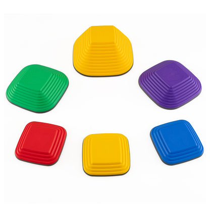 6 Pieces Kids Stepping Stone Square Balance Blocks, Multicolor Toy Sports Multicolor at Gallery Canada