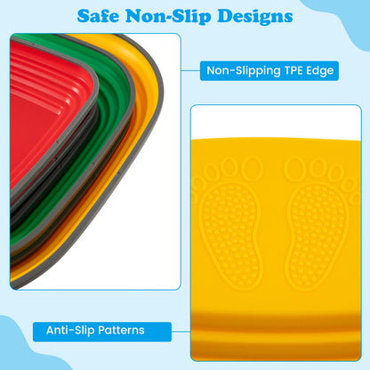 6 Pieces Kids Stepping Stone Square Balance Blocks, Multicolor Toy Sports at Gallery Canada