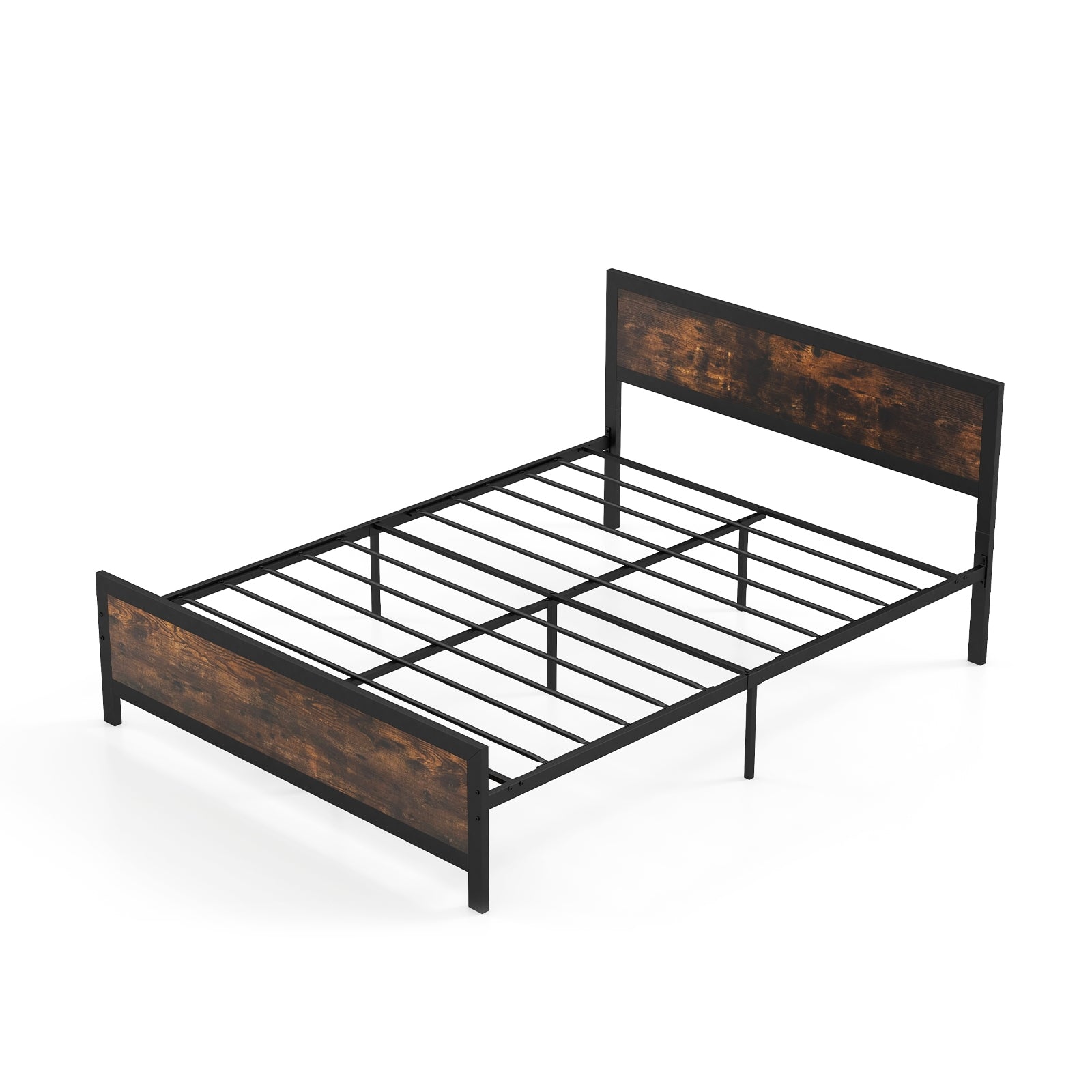 Metal Bed Frame With Headboard, Footboard, Queen Size Simple Bed Frame at Gallery Canada