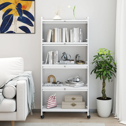 5-Tier Kitchen Pantry Storage Cabinet with Flip-Up Doors, White Sideboards Cabinets & Buffets at Gallery Canada
