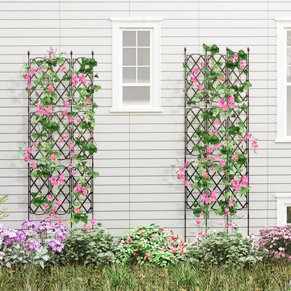 3-Pack Outdoor Plant Support Frame for Raised Garden Bed, Black Raised Garden Beds at Gallery Canada