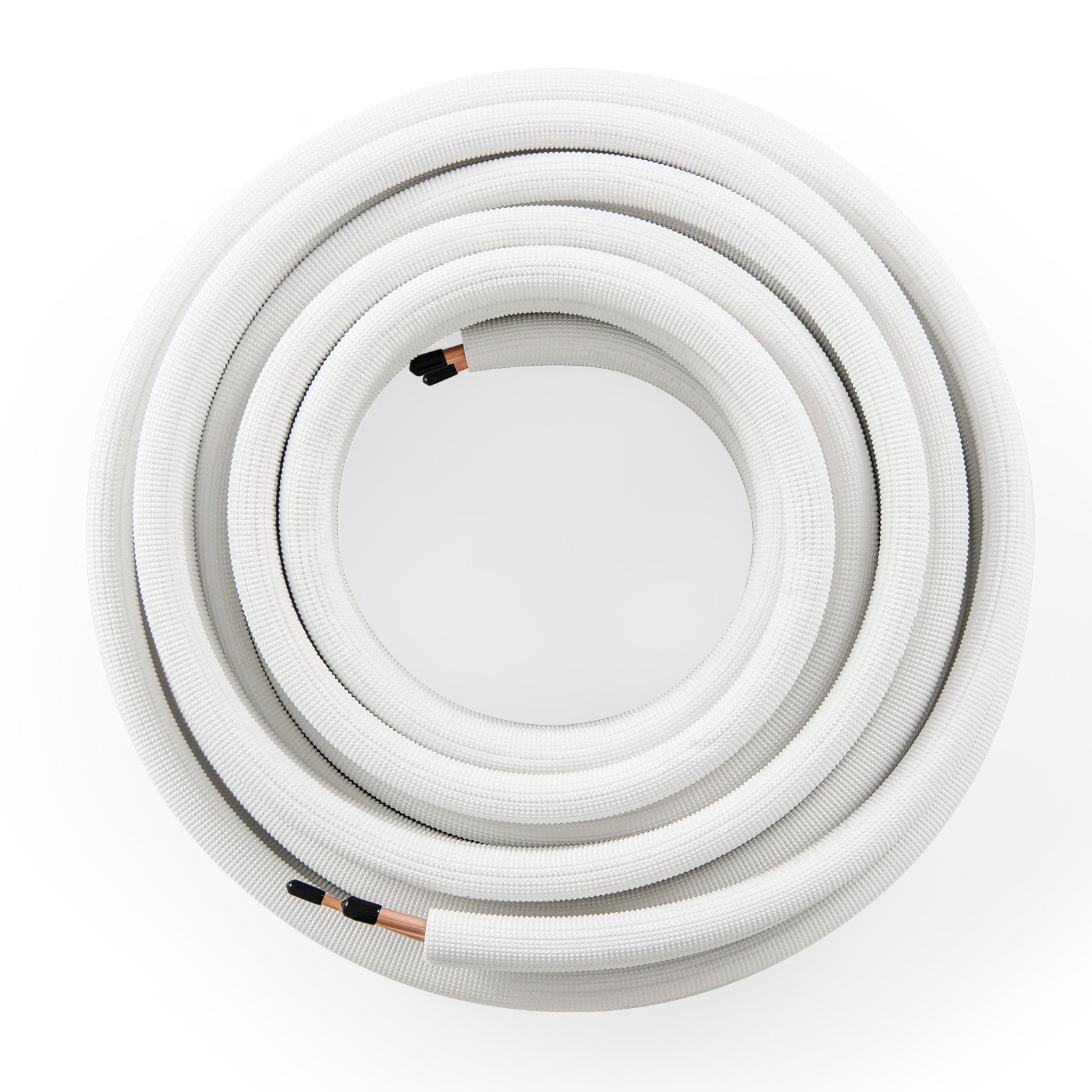 50 Ft Mini Split Line Set, 1/4 Inch And 3/8 Inch O.D. Copper Pipes, White Mini Split AC Parts & Accessories White at Gallery Canada