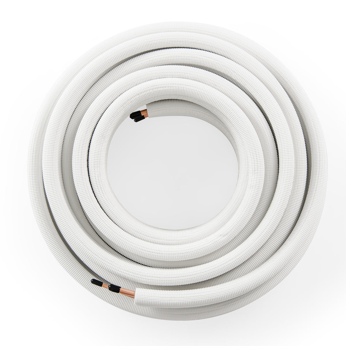 50 Ft Mini Split Line Set, 1/4 Inch And 3/8 Inch O.D. Copper Pipes, White Mini Split AC Parts & Accessories White at Gallery Canada