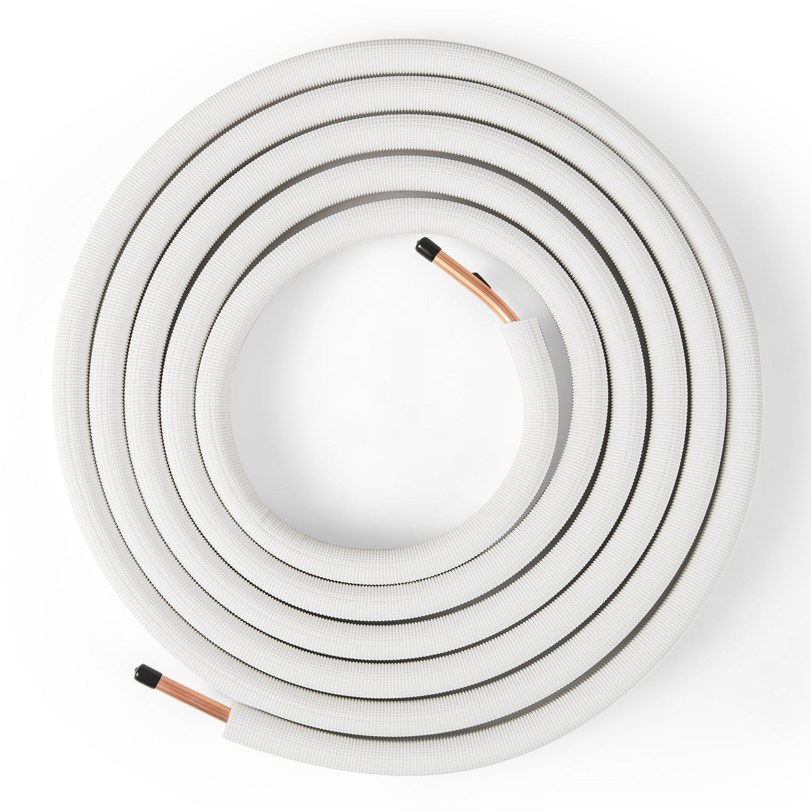 25 Ft Mini Split Line Set, 1/4 Inch 1/2 Inch Copper Pipes, White Mini Split AC Parts & Accessories White at Gallery Canada