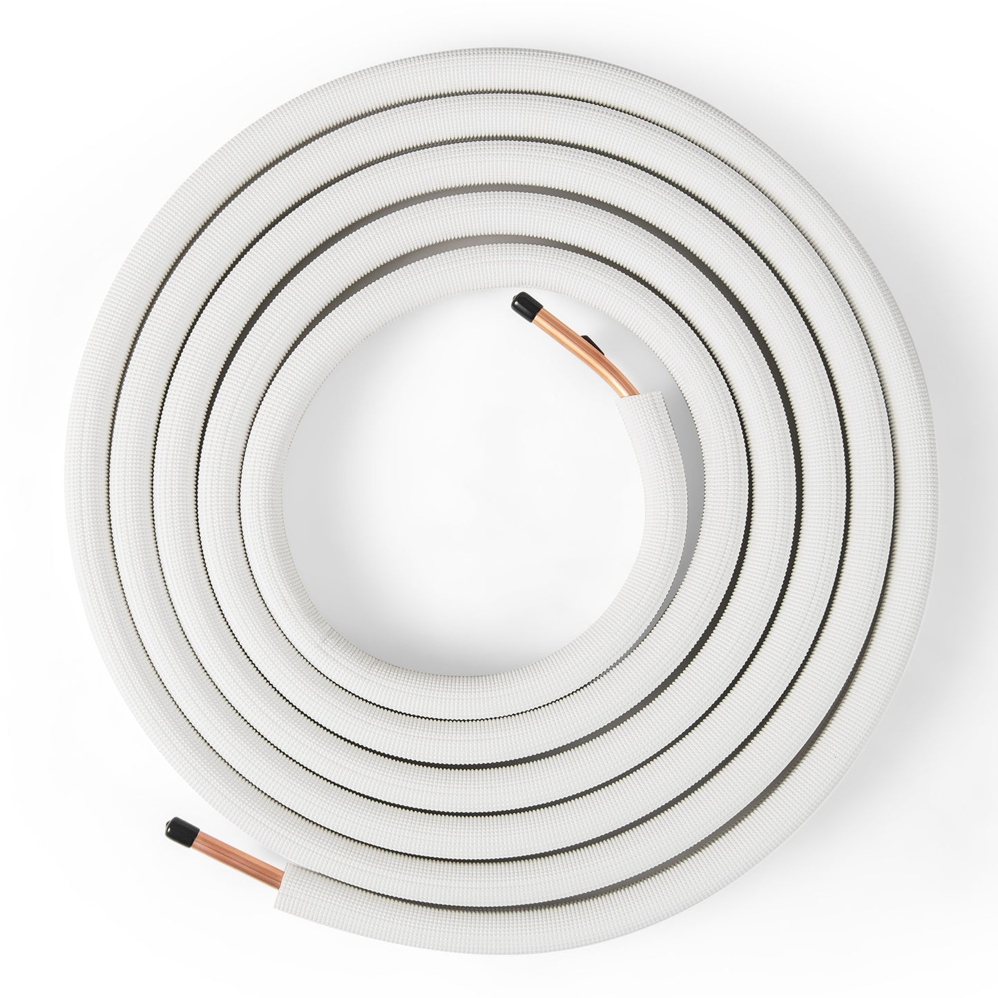 25 Feet Mini Split Line Set with 1/4 Inch and 1/2 Inch O.D. Copper Pipes Tubing, White Mini Split AC Parts & Accessories at Gallery Canada