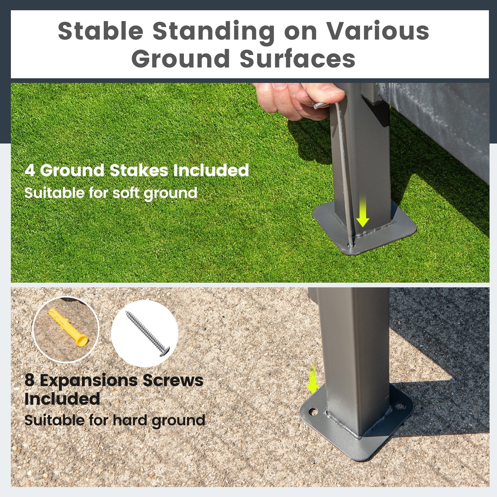 3-Piece Patio Bar Set 8 x 8 FT Double-Tier Grill Gazebo with 2 Bar Stools, Gray Patio Bar Furniture at Gallery Canada