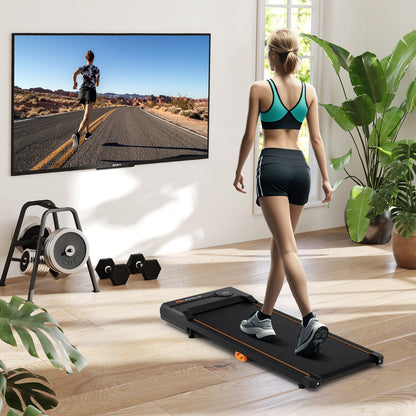 2.5HP Under Desk Treadmill with Remote Control for Home Office, Black Treadmills at Gallery Canada