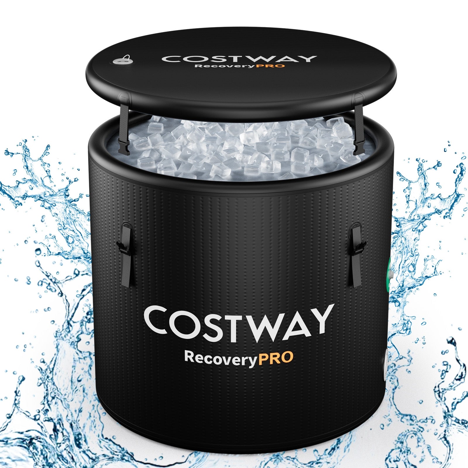 79 Gal Water Chiller Compatible Cold Plunge Tub with Cover, Black Spa & Salon at Gallery Canada