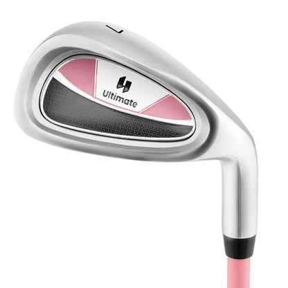 Junior #7 Iron for Kids with Fiberglass Shaft and Headcover, Pink Golf Pink at Gallery Canada