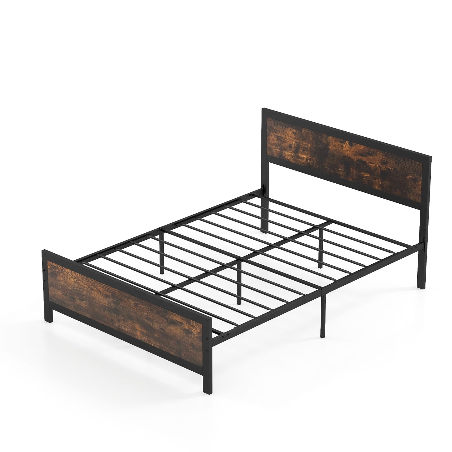 Metal Bed Frame With Headboard, Full Size Simple Bed Frame at Gallery Canada