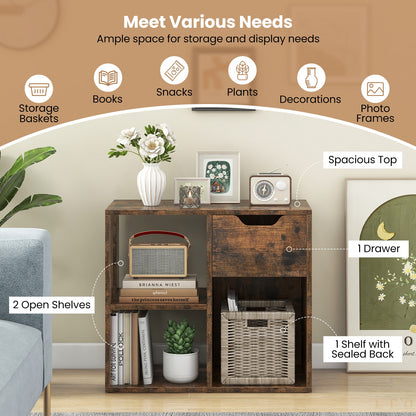 3-Cube Bookcase, 2-Tier Wooden Storage Shelf, Brown Bookcases at Gallery Canada