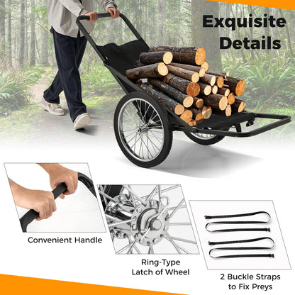 550 LBS Folding Deer Game Cart, Polyester Liner, Hunting, Black Garages at Gallery Canada