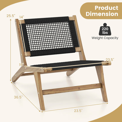 Mid Century Modern Accent Chair Farmhouse Handwoven Cordage with Ottoman Patio Dining Chairs at Gallery Canada