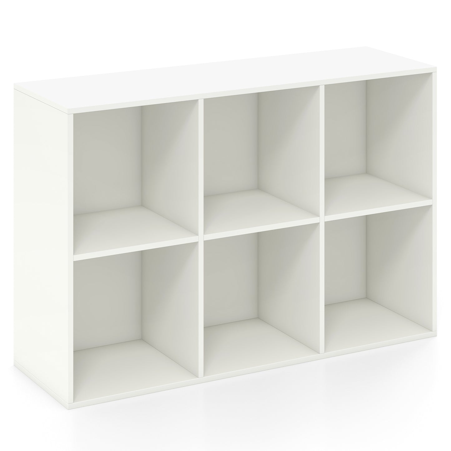 Modern 6-Cube Bookcase with Anti-tipping Kits for Bedroom Living Room, White Bookcases at Gallery Canada