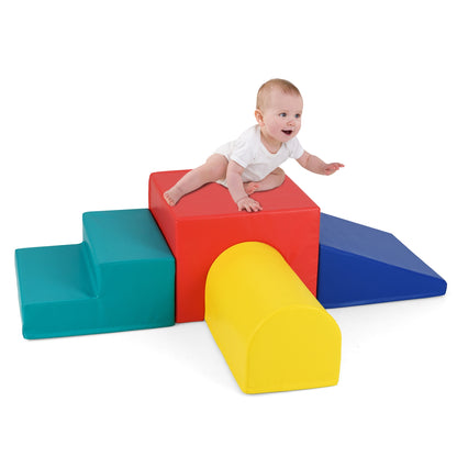 Climb and Crawl Foam Block Play Set for Infant Baby, Red Climbers & Slides at Gallery Canada