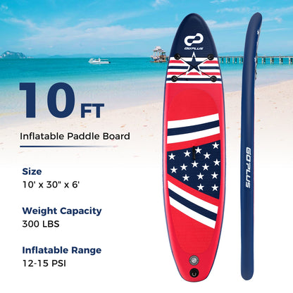 Inflatable Paddle Board with Removable Fin and Backpack-B Surfing at Gallery Canada