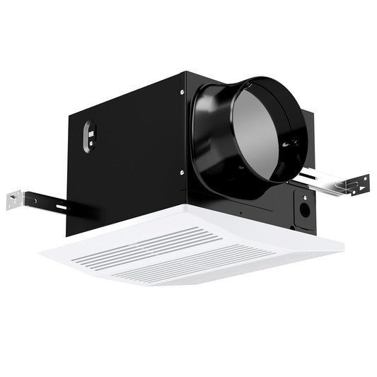 200 CFM Bathroom Exhaust Fan, Metal Housing, 6 Inches Duct, 200 Sq.Ft, White Ventilation Fans White at Gallery Canada