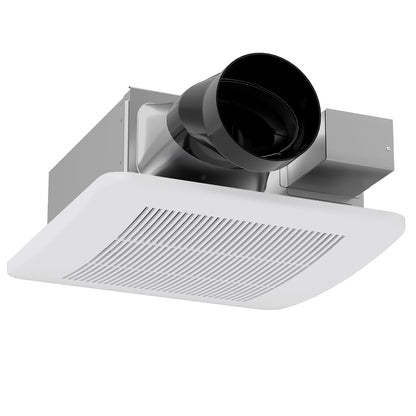 50/80/110 CFM Ceiling Mount Bathroom Fan with Pick-A-Flow and 4 Inches Duct, White Ventilation Fans at Gallery Canada