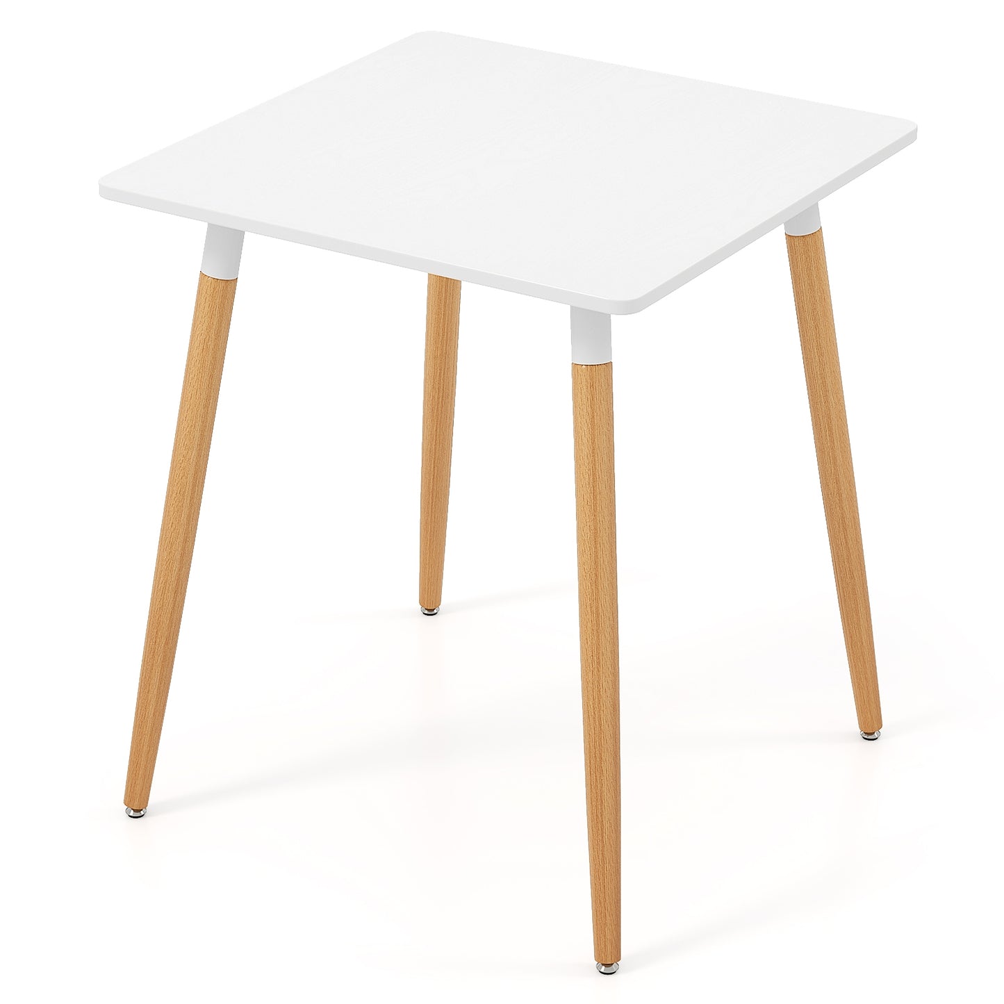 Square Dining Table With Adjustable Foot Pads, White Dining Tables White at Gallery Canada