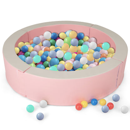 Detachable Foam Ball Pit with 50 Colorful Ocean Balls, Pink Baby Playpen & Playards at Gallery Canada