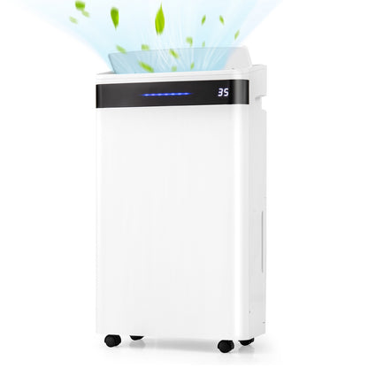 4500 Sq. Ft 57 Pint Dehumidifier for Home and Basement, White Dehumidifiers at Gallery Canada