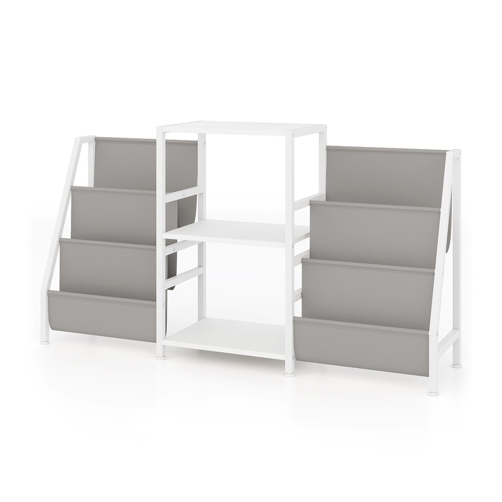 Record Player Stand for up to 200 Albums Turntable Display Stand with 3 Shelves, White End & Side Tables at Gallery Canada