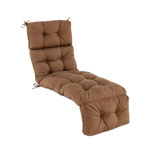 Outdoor Lounge Chaise Cushion, With String Ties, Brown Outdoor Chaise Lounges Brown at Gallery Canada