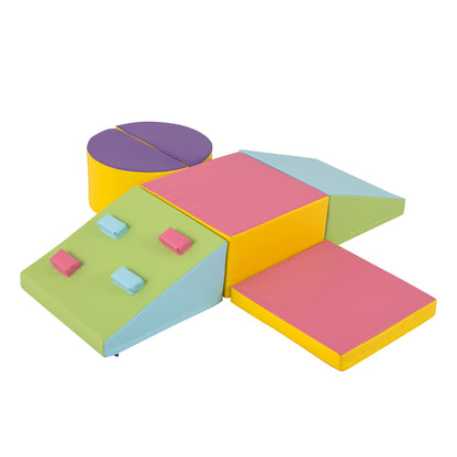 6-Piece Foam Climbing Blocks with Hook and Loop Fasteners, Multicolor Climbers & Slides at Gallery Canada