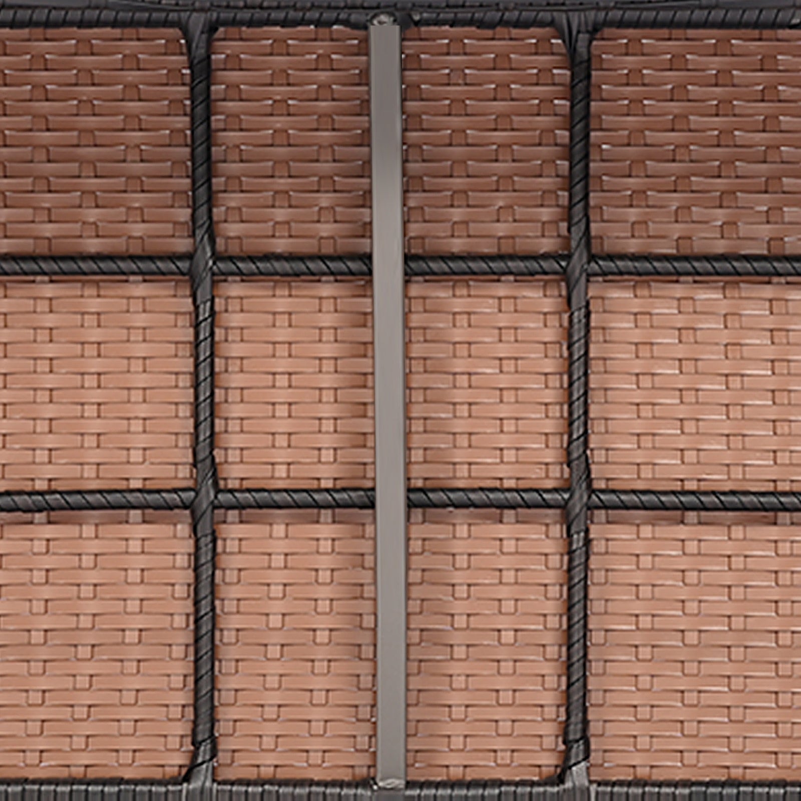 4 Piece Patio Wicker Sofa Set 2 Rattan Chairs and Loveseat with Table, Brown Patio Conversation Sets at Gallery Canada