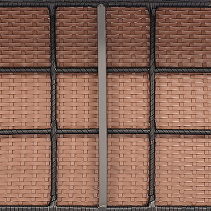 4 Piece Patio Wicker Sofa Set 2 Rattan Chairs and Loveseat with Table, Brown Patio Conversation Sets at Gallery Canada