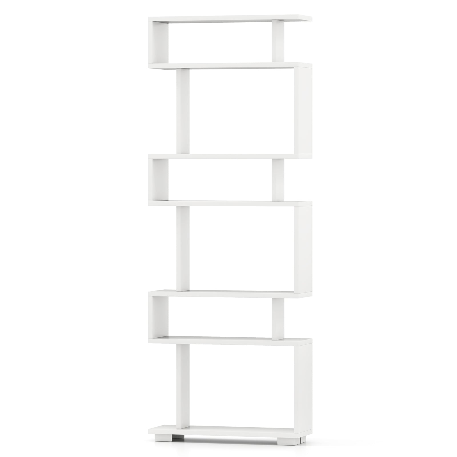 6-Tier Bookcase with Anti-Tipping Kit, White Bookcases at Gallery Canada
