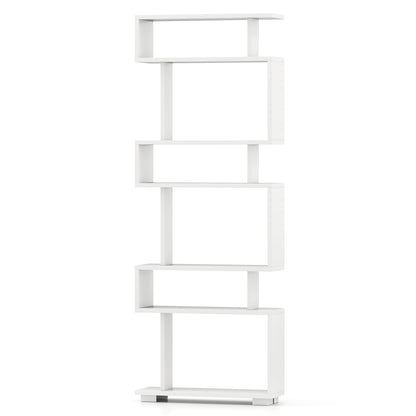 6-Tier Bookcase with Anti-Tipping Kit, White Bookcases at Gallery Canada