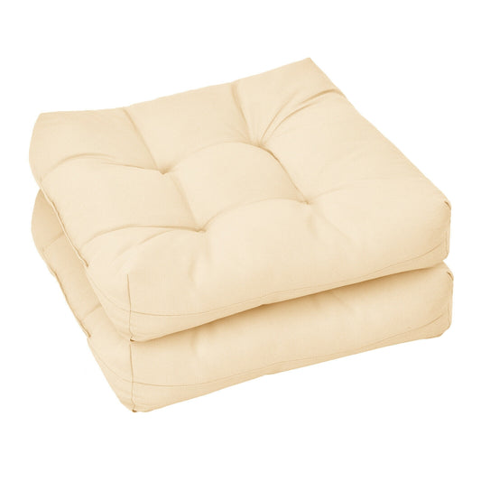 21 Inch x 21 Inch Patio Chair Seat Cushion Pads for Indoor and Outdoor, Beige Outdoor Furniture Accessories Beige at Gallery Canada