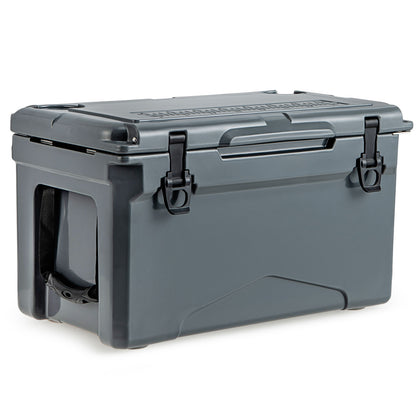 Rotomolded Cooler with Integrated Cup Holders and Bottle Opener, Gray Coolers Gray at Gallery Canada