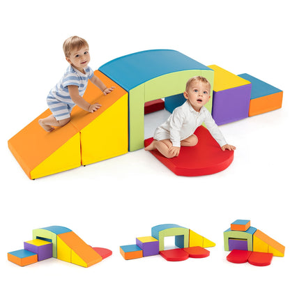 6 Pieces Foam Climbing Blocks, Soft Play, Multicolor Climbers & Slides at Gallery Canada