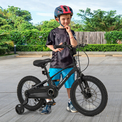 16 Inch Kids Bike Lightweight with 2 Removable Training Wheels for Aged 4-7-16 inches, Black Kids Bike at Gallery Canada