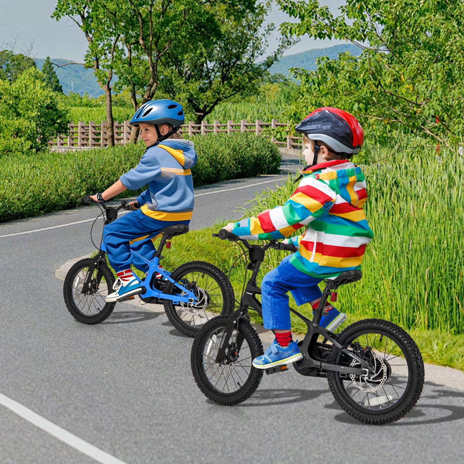 16 Inch Kids Bike Lightweight with 2 Removable Training Wheels for Aged 4-7-16 inches, Black Kids Bike at Gallery Canada