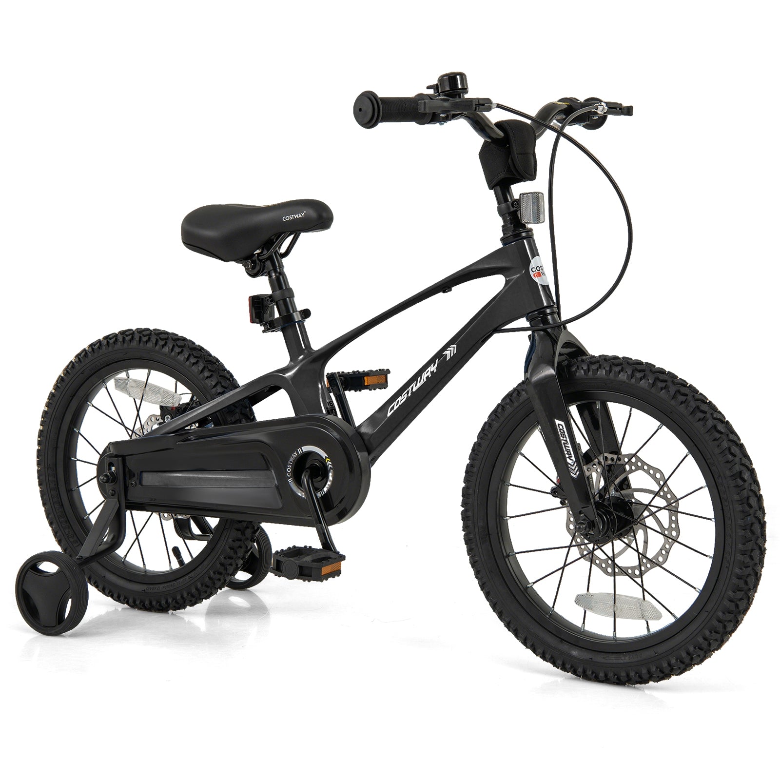 16 Inch Kids Bike Lightweight with 2 Removable Training Wheels for Aged 4-7-16 inches, Black Kids Bike at Gallery Canada