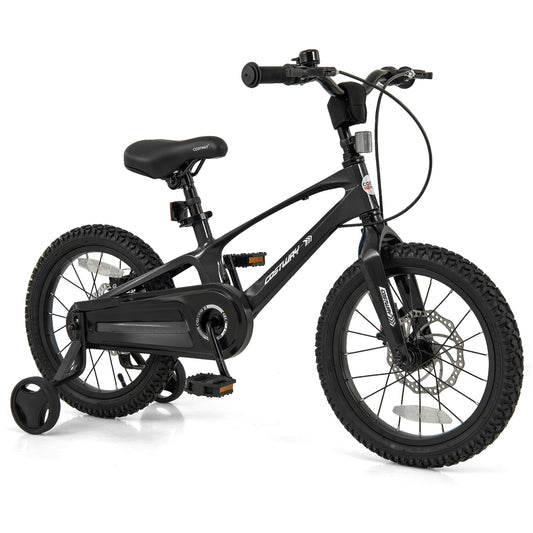16 Inch Kids Bike, Lightweight, Training Wheels, Aged 4-7, Black Kids Bike Black at Gallery Canada