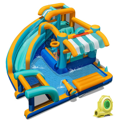 Inflatable Water Slide Bounce House, Kids Jump Castle, 735W Blower Inflatable Water Slides at Gallery Canada