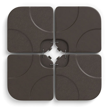 20 Inch Patio Offset Water Filled Plate Umbrella Base Sand, Coffee Outdoor Umbrella Bases at Gallery Canada