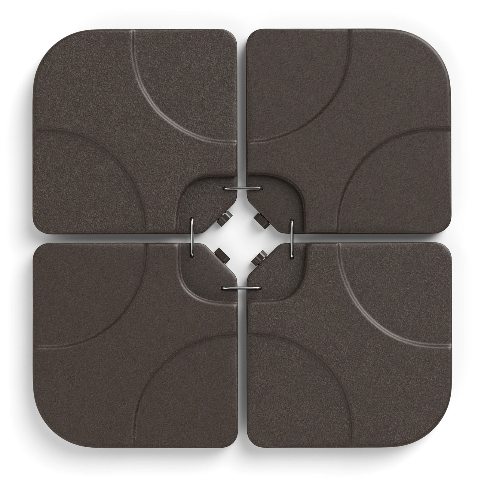 20 Inch Water Filled Patio Umbrella Base, Coffee Outdoor Umbrella Bases at Gallery Canada