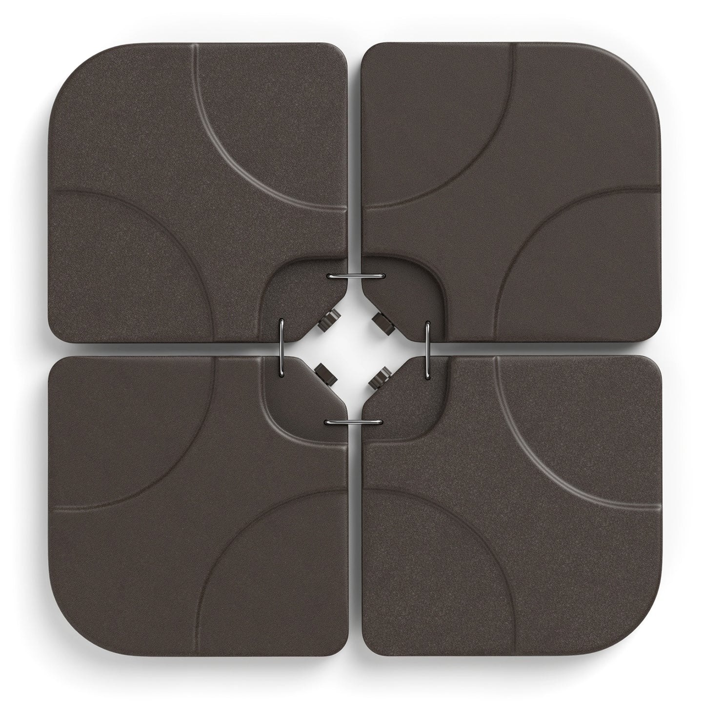 20 Inch Water Filled Patio Umbrella Base, Coffee Outdoor Umbrella Bases at Gallery Canada