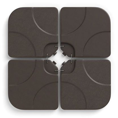 20 Inch Water Filled Patio Umbrella Base, Coffee Outdoor Umbrella Bases at Gallery Canada