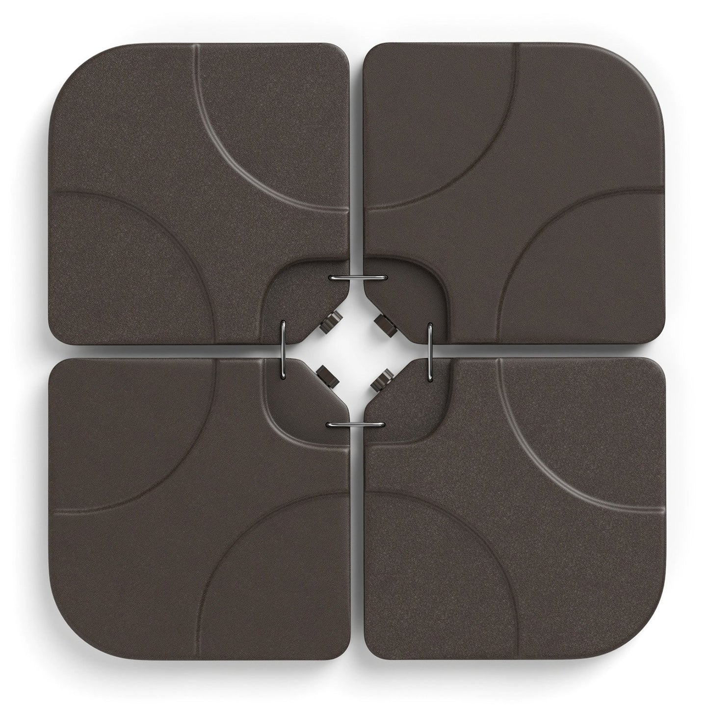 20 Inch Patio Offset Water Filled Plate Umbrella Base Sand, Coffee Outdoor Umbrella Bases Coffee at Gallery Canada